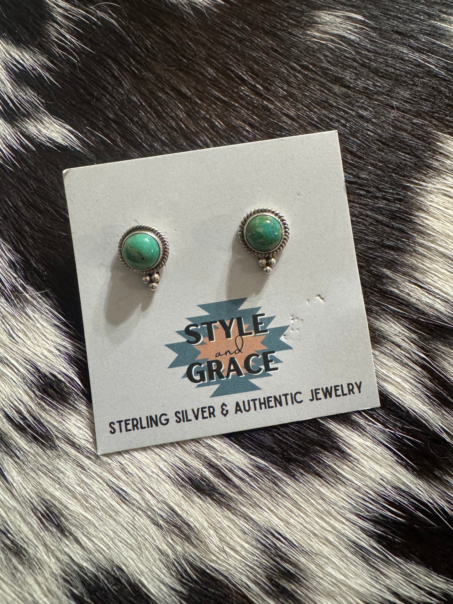 Circle Stud Earrings