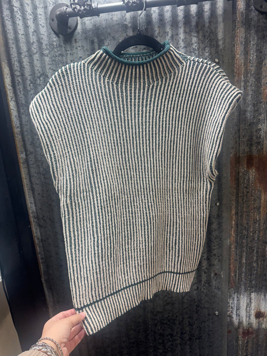 Green sweater top