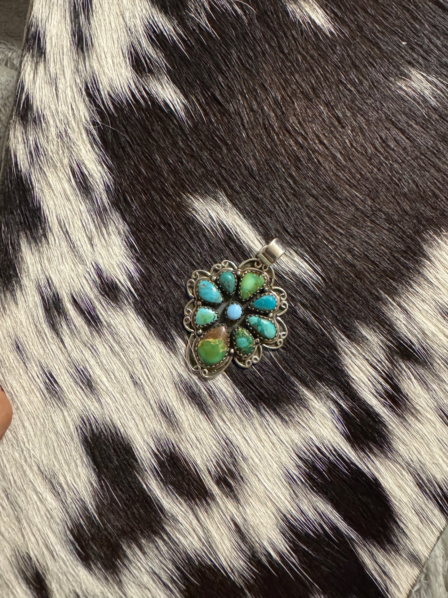 Turquoise Cluster Pendant