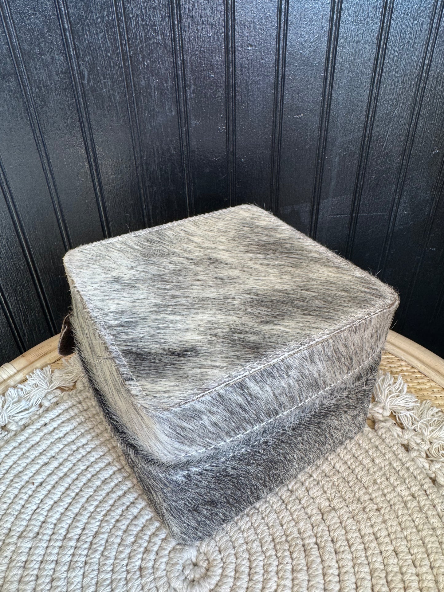 Square Cowhide Jewelry Boxes