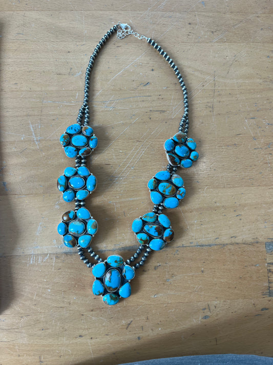 Kingman Cluster Necklace