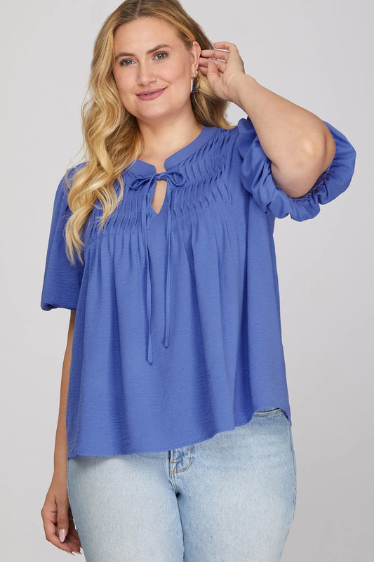 Cobalt Tie Top