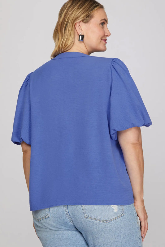Cobalt Tie Top