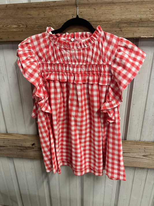 Red Gingham Top
