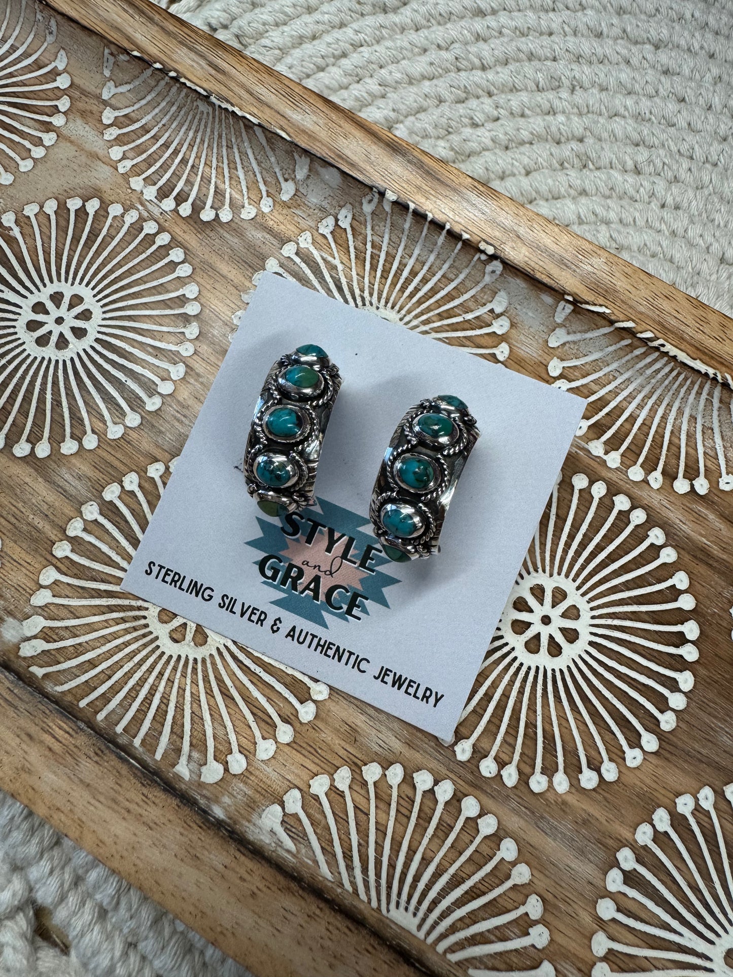 Thick Hoop Earrings
