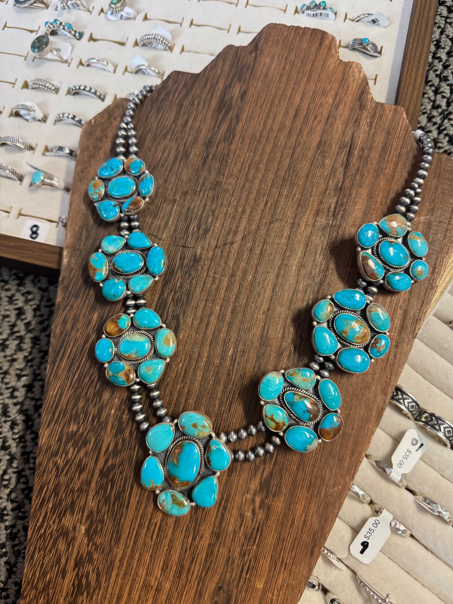 Kingman Cluster Necklace