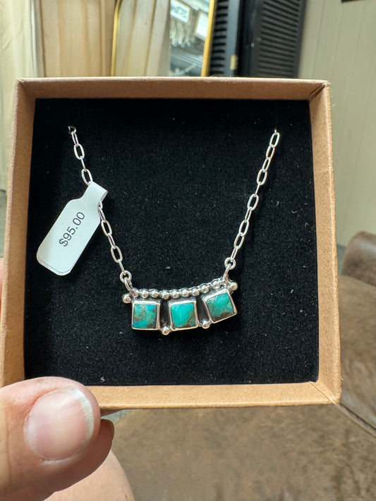 Triple square  Necklace