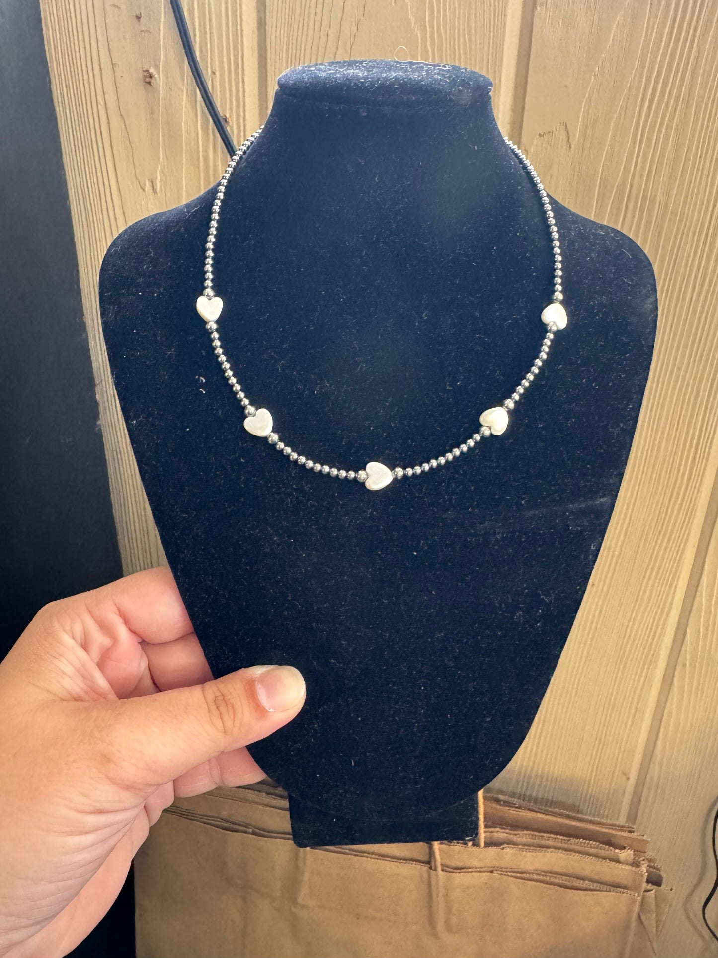 Pearl Heart Necklace