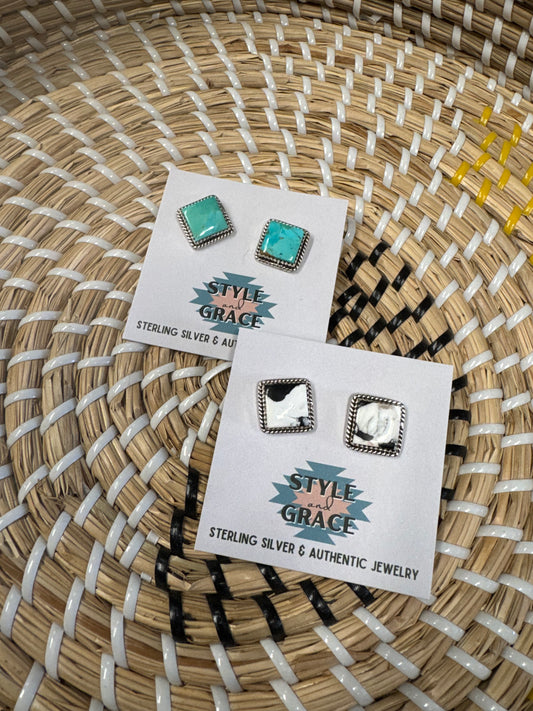 Large Square Studs