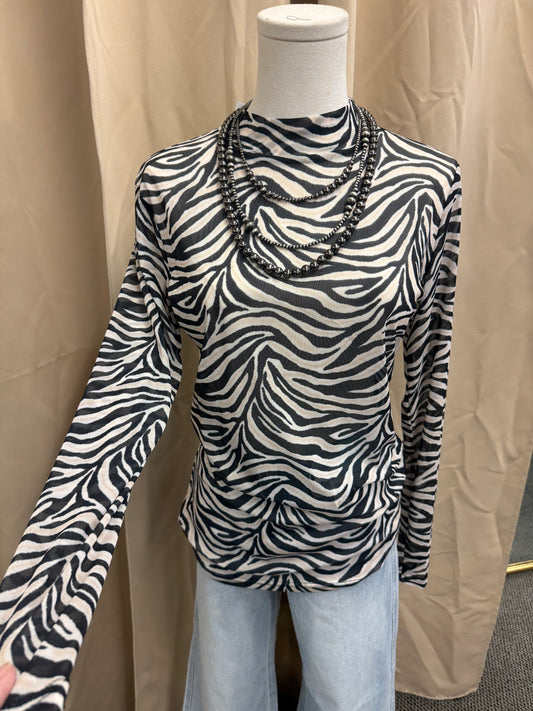 Zebra Mesh Top