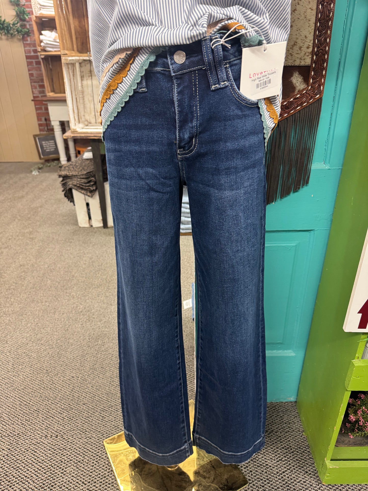 High Rise Wide Trousers