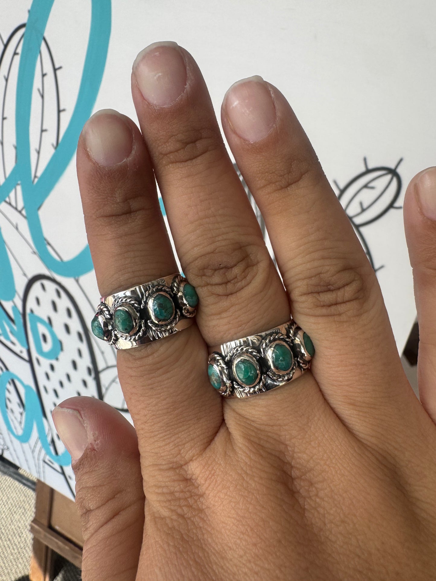 Five Stone Turquoise Ring