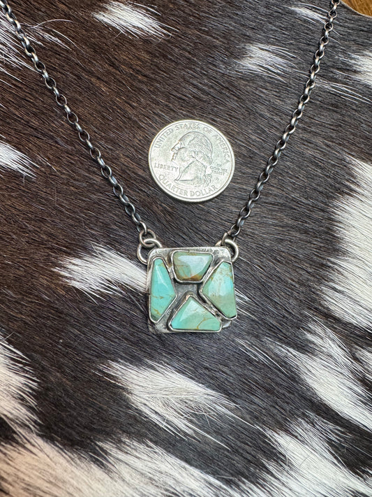 Zuni Square Necklace