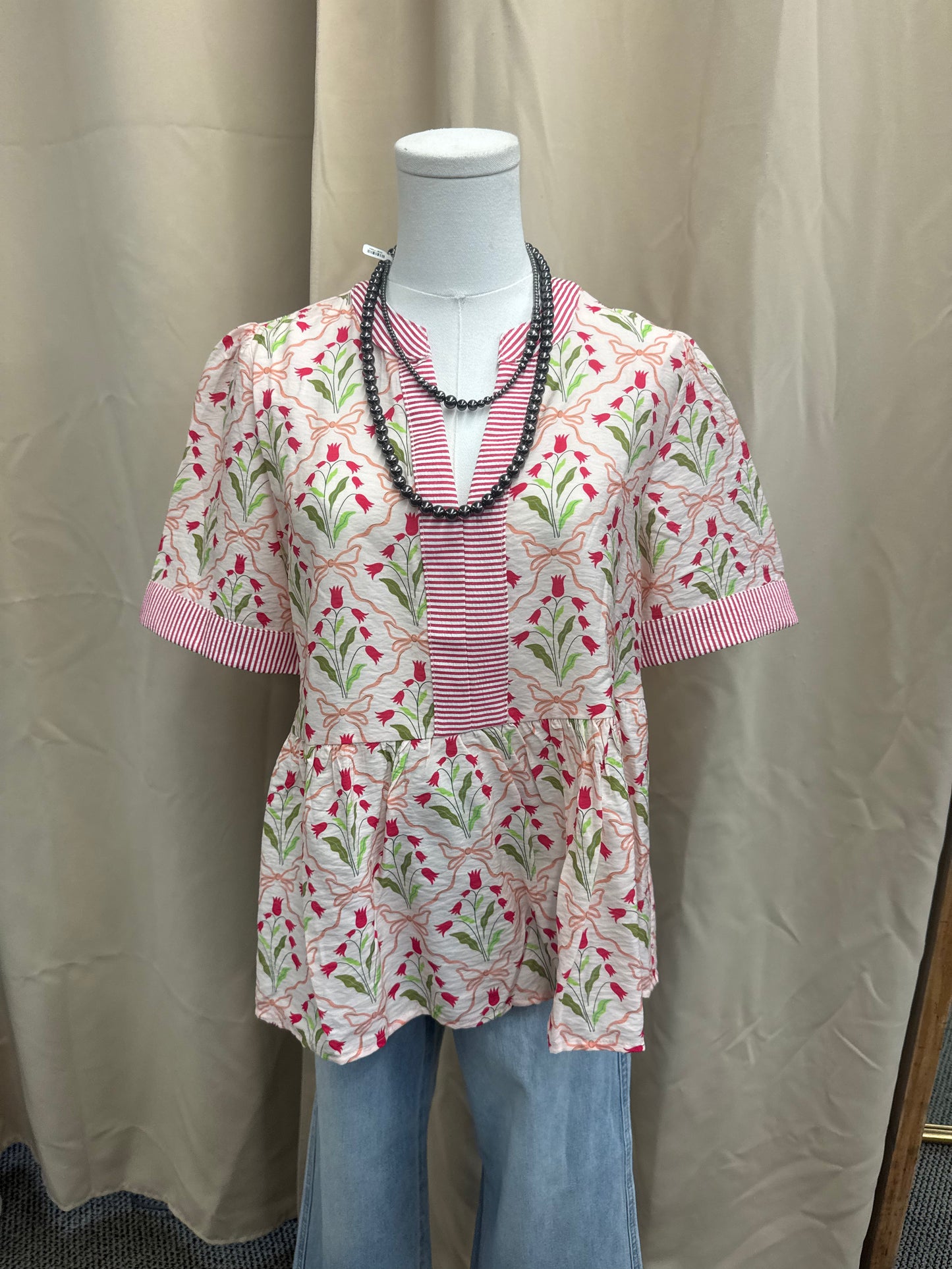 Blush Floral Top