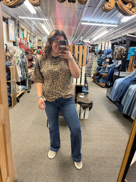 TC high rise bootcut jeans