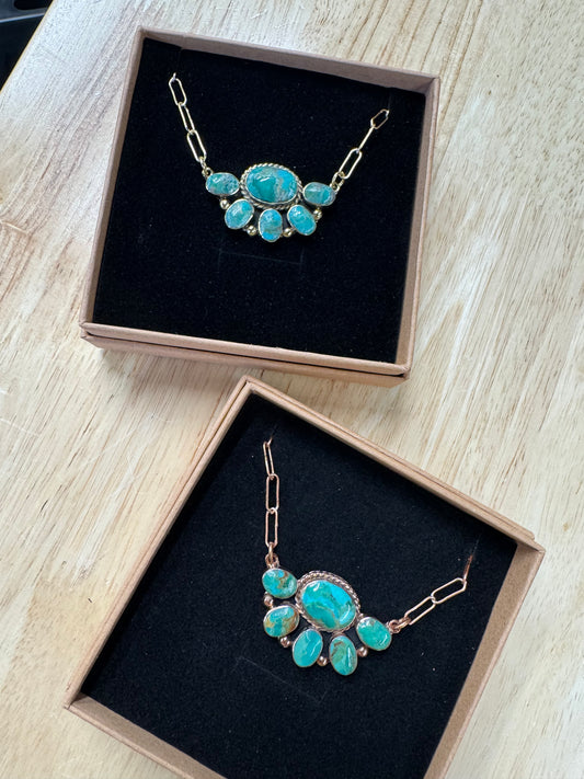 Half Cluster Necklaces - other metals
