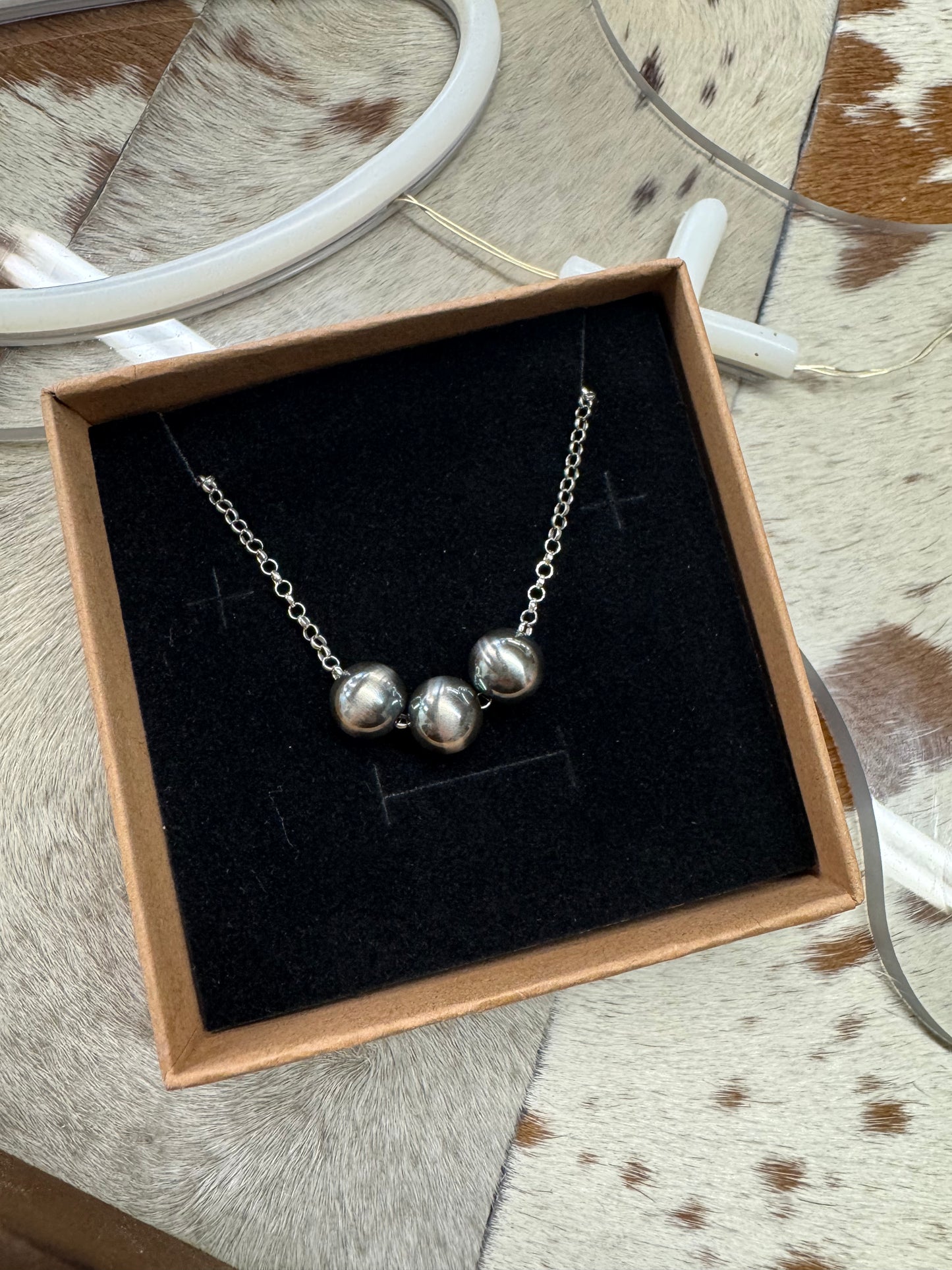 Triple Pearl Necklace