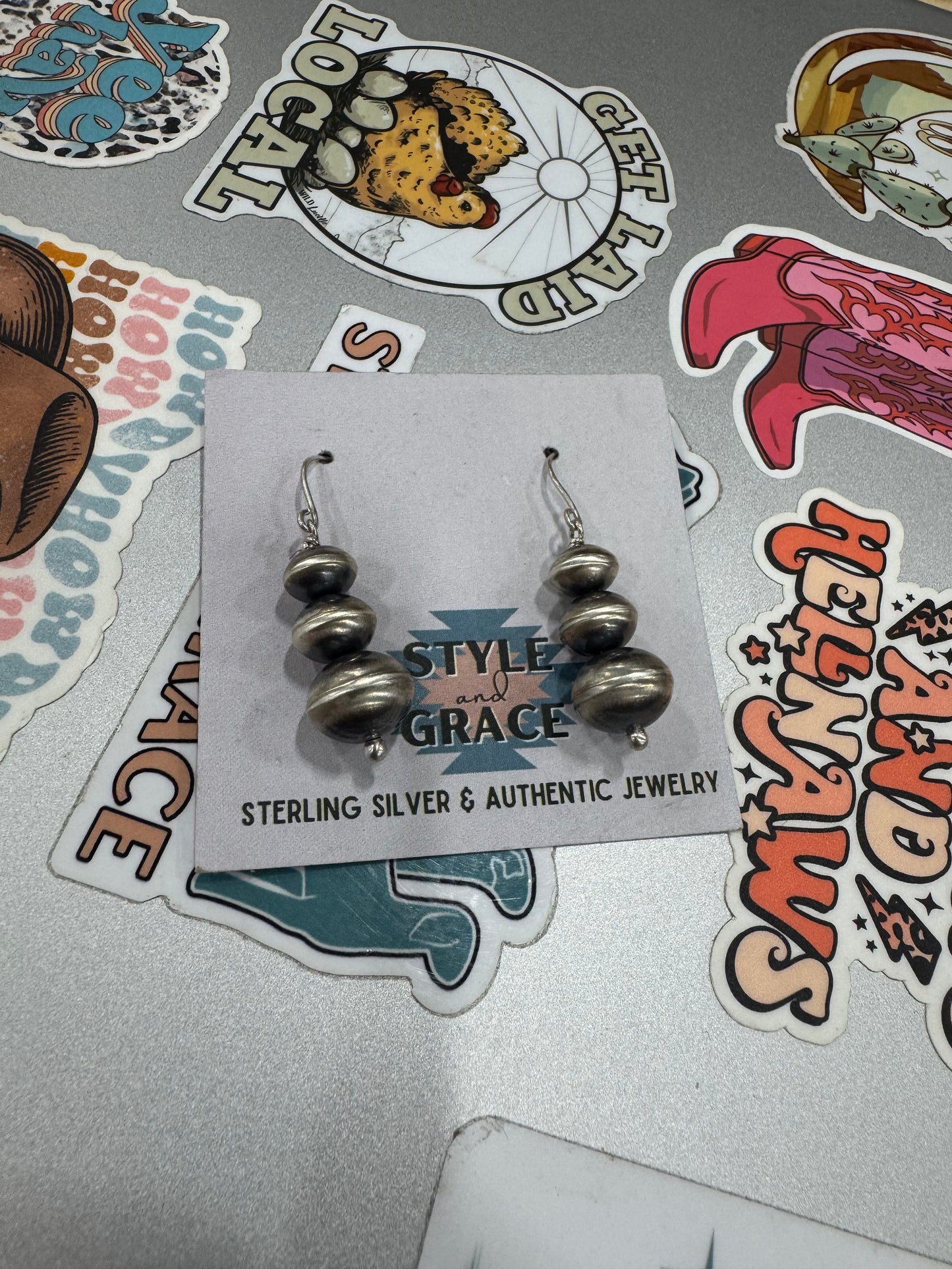 Saucer Dangle Earrings