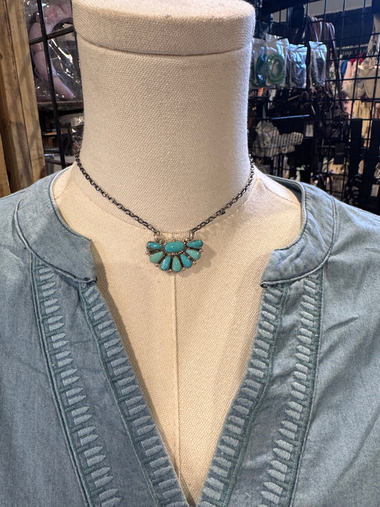 Mini Half Cluster Necklace
