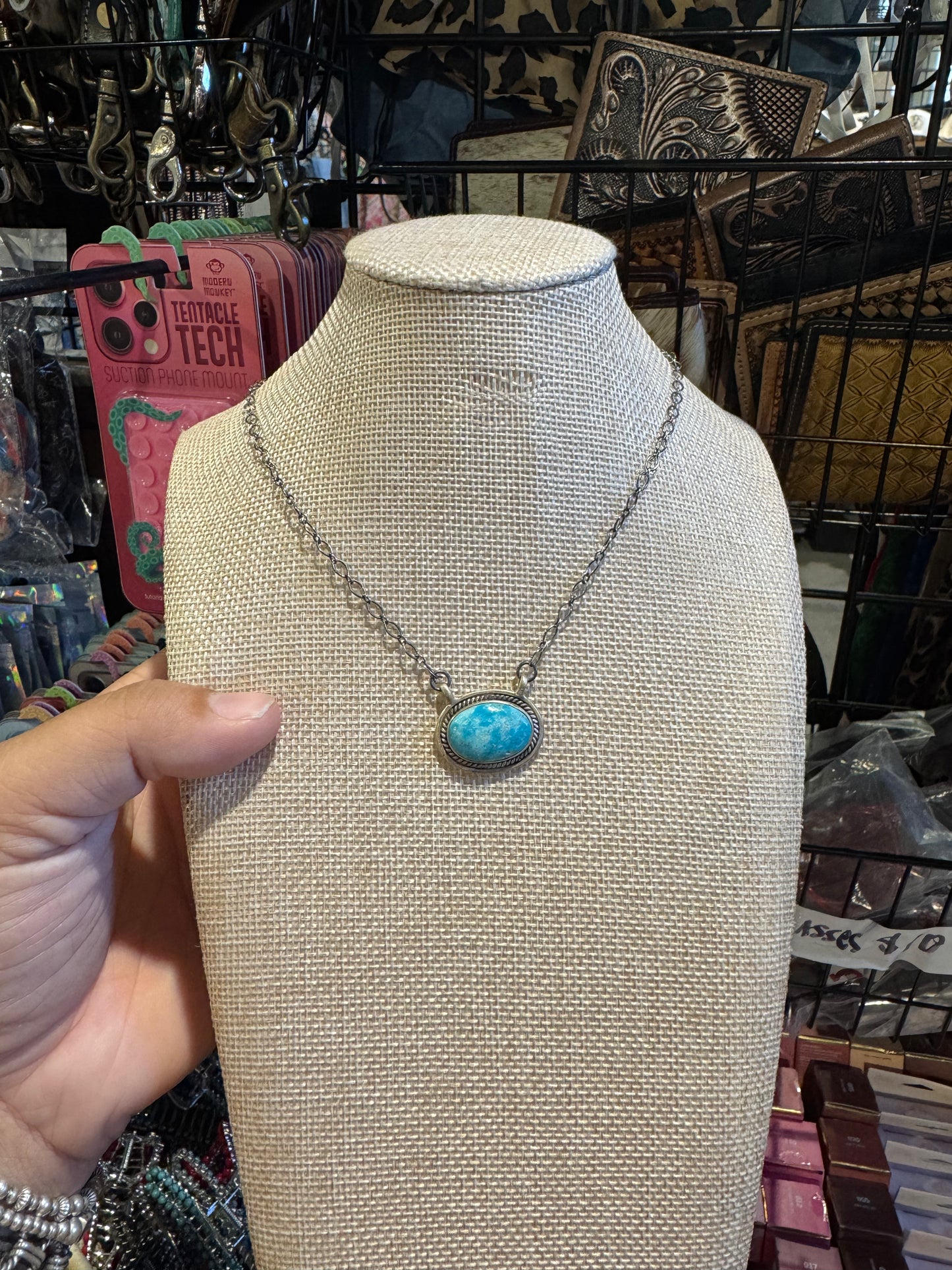 T Turquoise Small Necklace Two