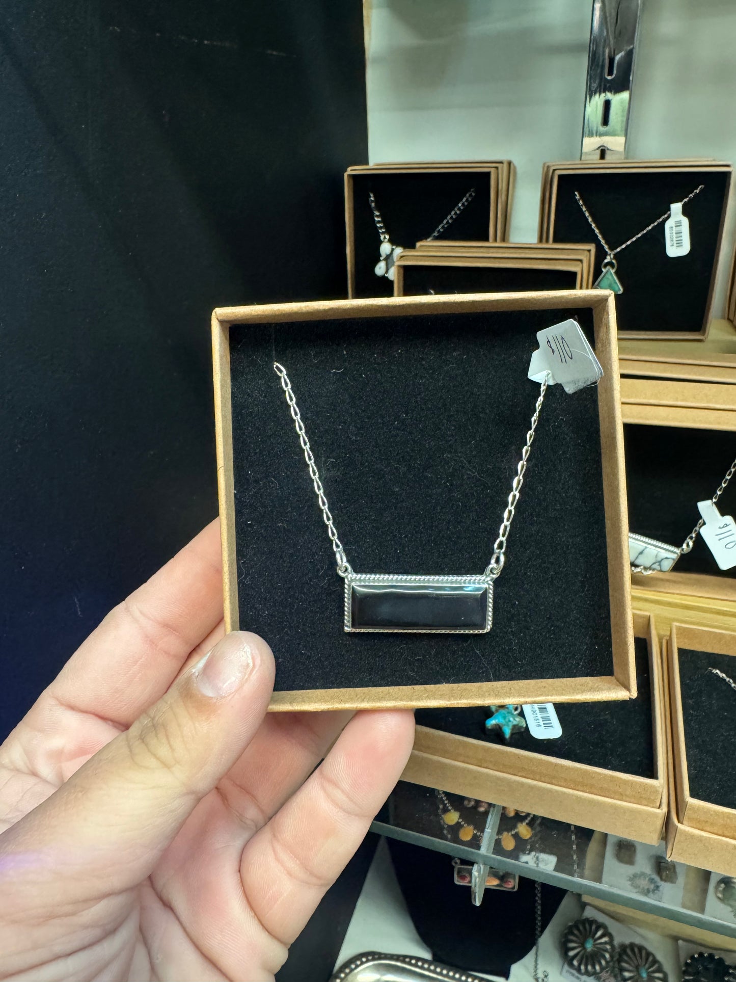 Sterling Silver Bar Necklace