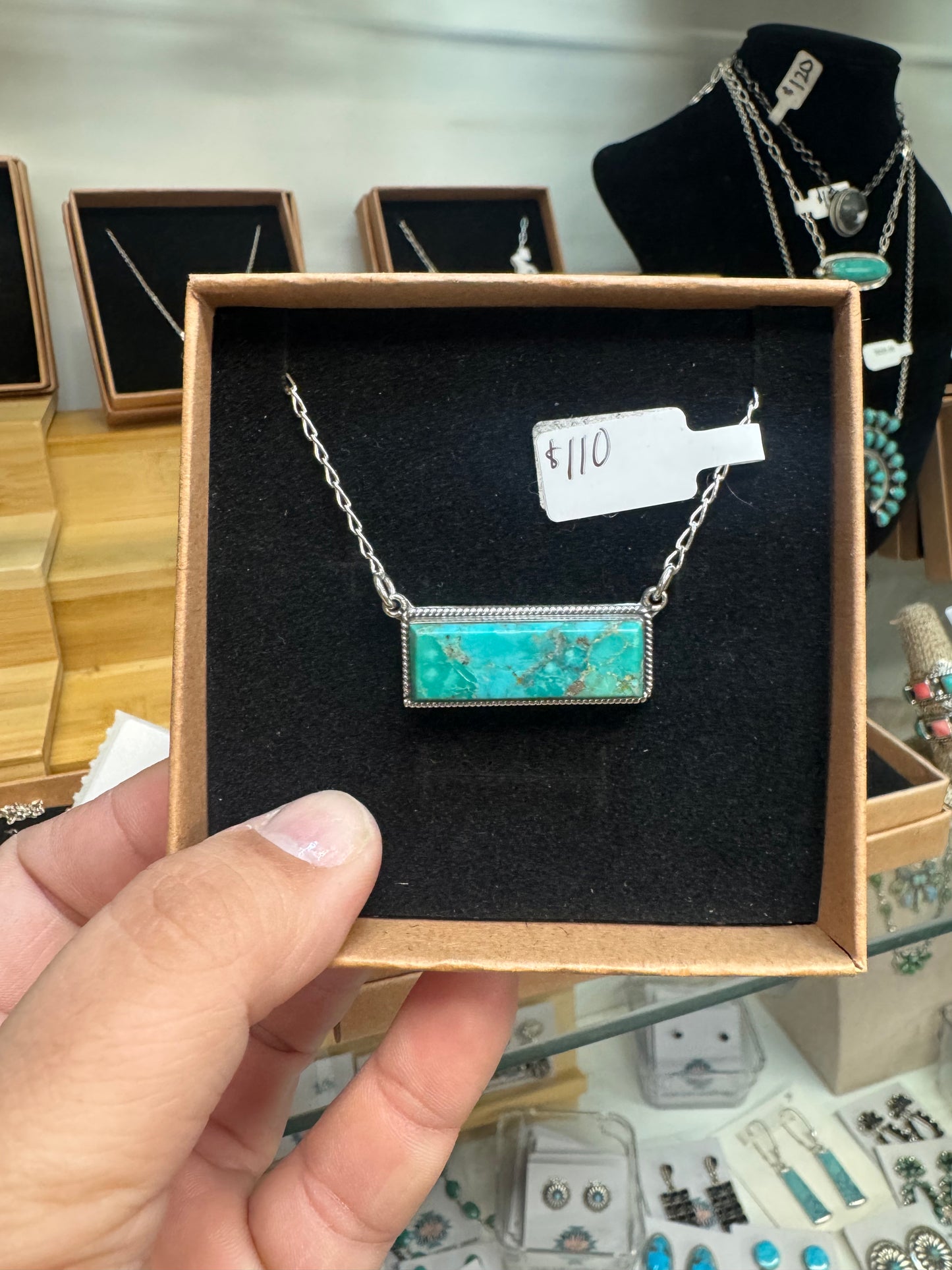 Sterling Silver Bar Necklace