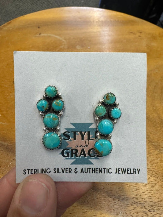 Cross Cluster Earrings