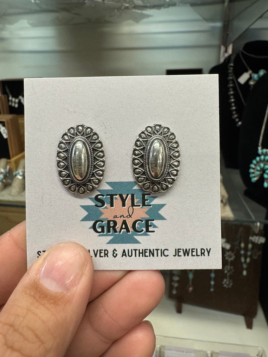 Mini Concho Earrings