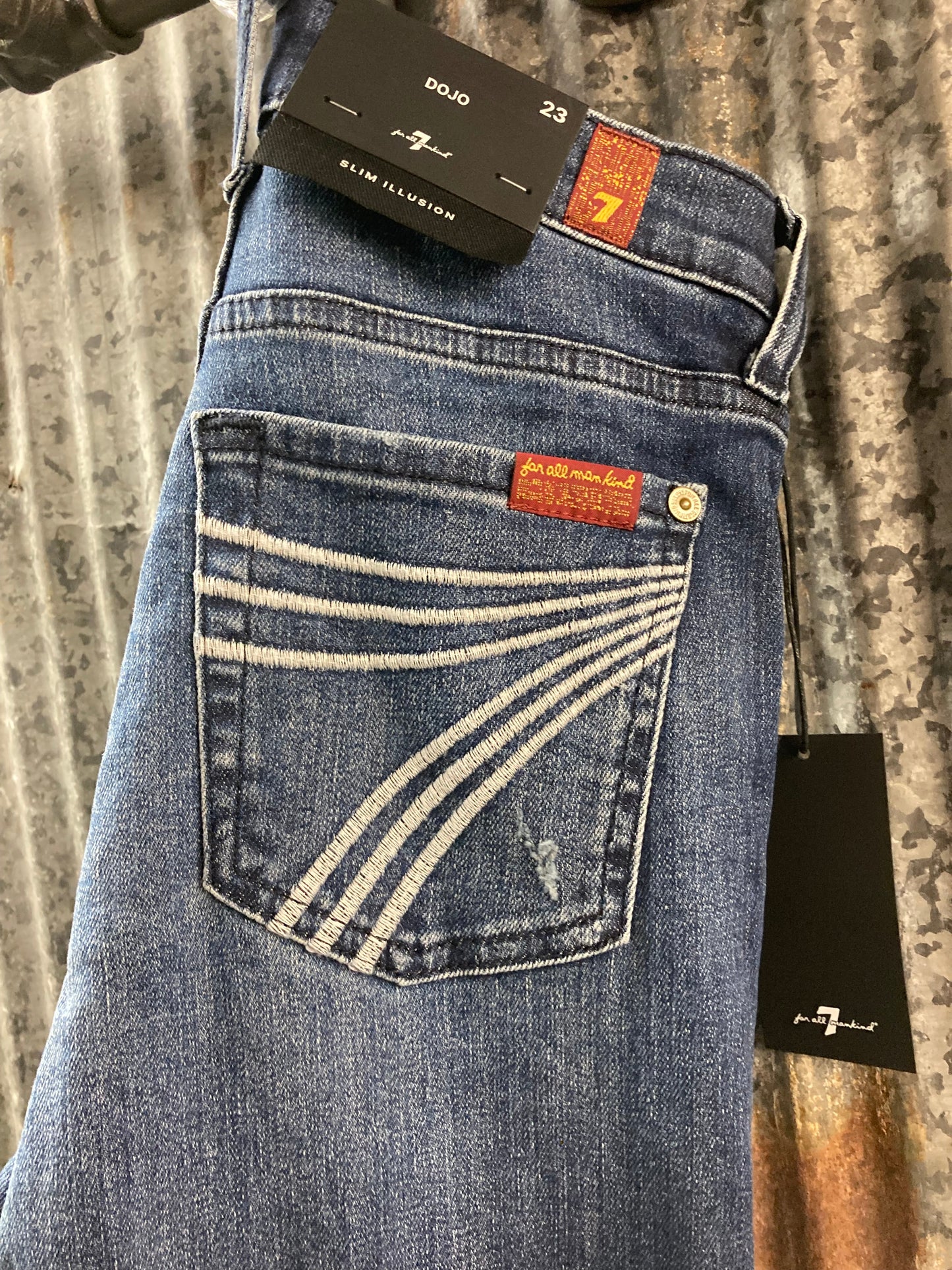 7FAM Dojo 36 inch inseam in Lake Blue