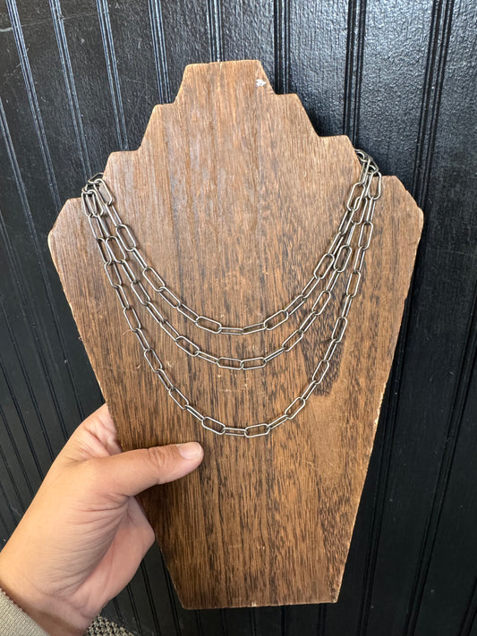 Oxidized Paperclip Chain