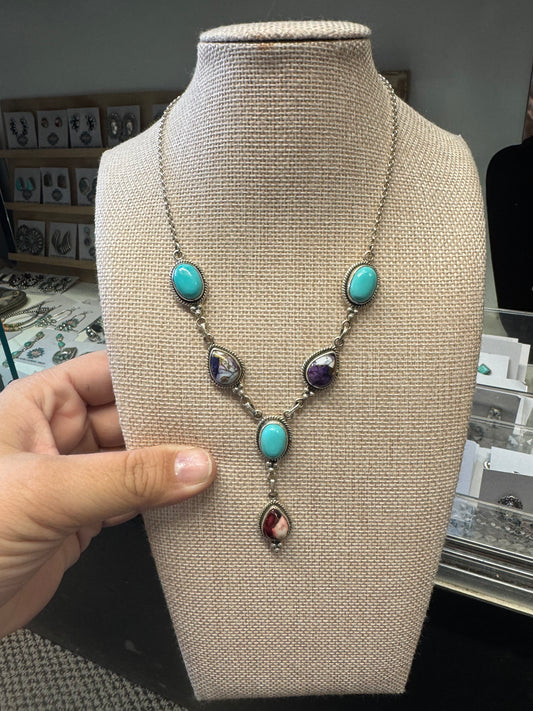 Mixed Lariat Necklace