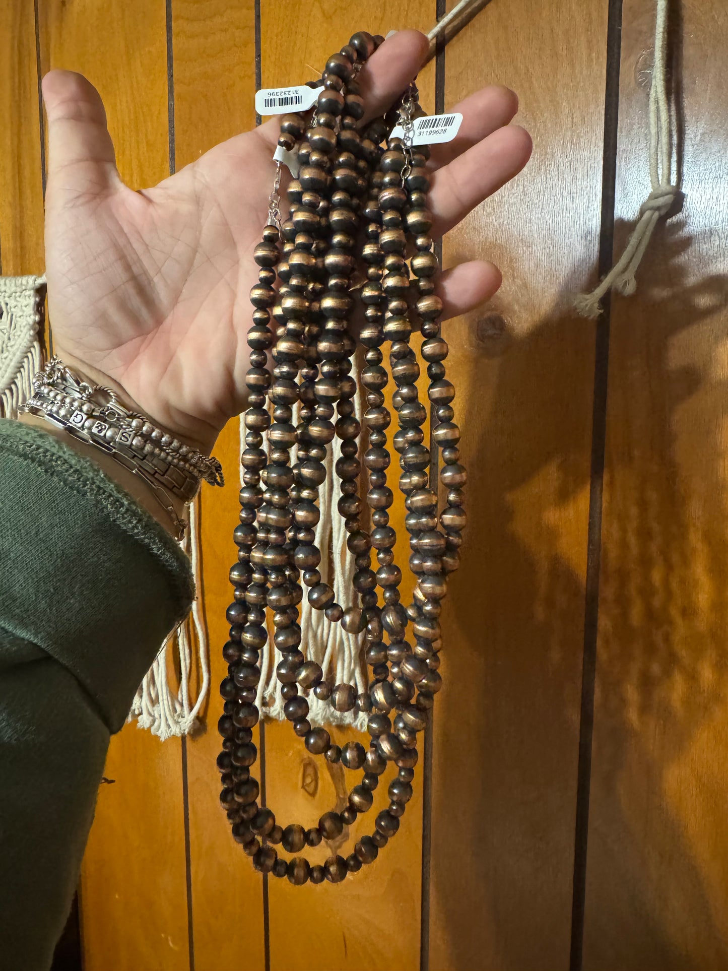 Alternating Copper Pearls